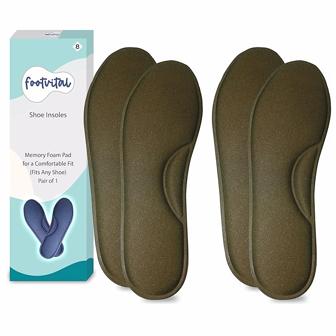 Shoprythm foot Vital 6 / Brown / Pack of 2 Memory Foam Shoe Insoles Shoprythm foot Vital 6 / Brown / Pack of 2 Memory Foam Shoe Insoles